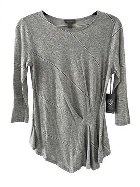 Vince Camuto Gray Tunc Top Sz S Like New
